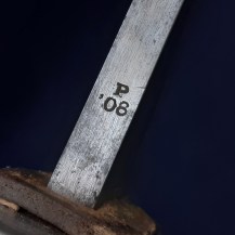 British WW1 1908 Pattern Cavalry Troopers Sword by Enfield, 1916 with Unusual Leather-Covered Steel Scabbard 25